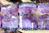 CNG8970 15 inches 30*45mm - 35*55mm freeform druzy amethyst beads