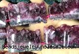 CNG8971 15 inches 30*45mm - 35*55mm freeform druzy amethyst beads