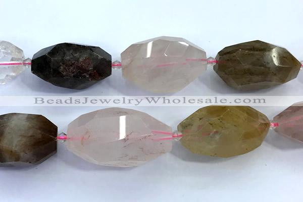 CNG8980 15 inches 18*25mm - 25*40mm faceted nuggets mixed quartz beads