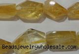 CNG902 15.5 inches 13*18mm – 15*25mm faceted nuggets citrine beads