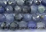 CNG9107 15 inches 4mm faceted nuggets tanzanite beads