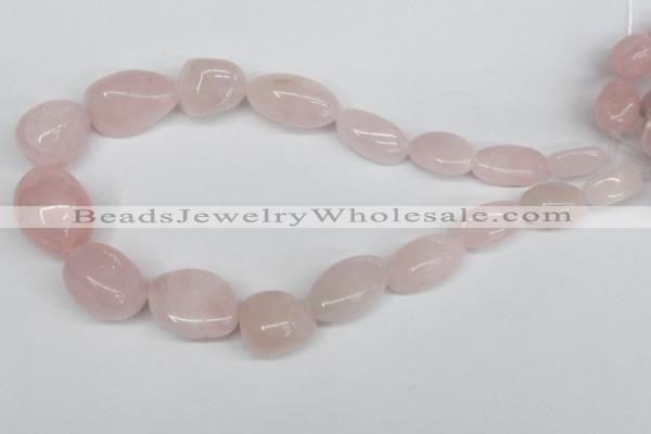 CNG97 15.5 inches 10*18mm - 18*25mm nuggets rose quartz gemstone beads