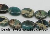 CNI11 16 inches 10*14mm oval natural imperial jasper beads wholesale