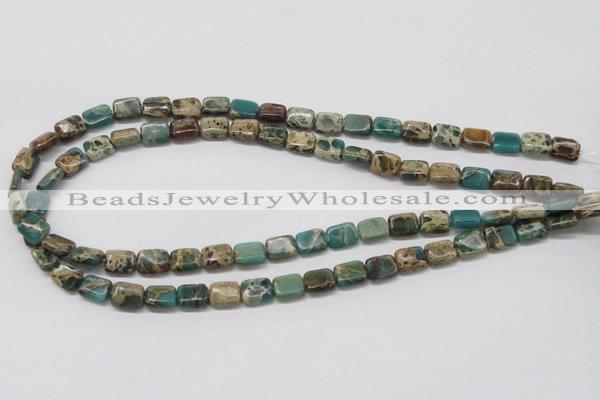 CNI14 16 inches 8*10mm rectangle natural imperial jasper beads wholesale