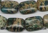 CNI17 16 inches 15*20mm rectangle natural imperial jasper beads wholesale