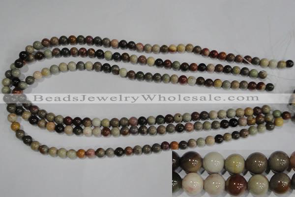 CNI201 15.5 inches 6mm round imperial jasper beads wholesale