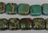 CNI25 15.5 inches 14*14mm square natural imperial jasper beads