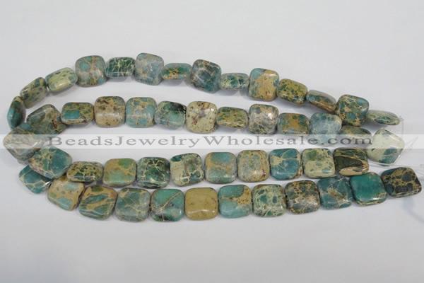 CNI26 15.5 inches 16*16mm square natural imperial jasper beads