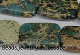 CNI28 15.5 inches 20*30mm rectangle natural imperial jasper beads