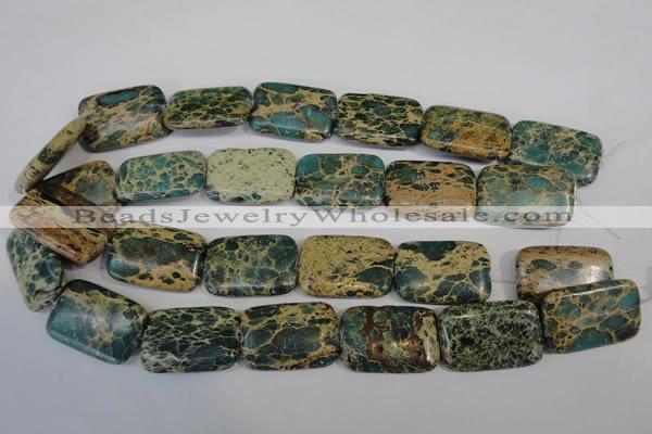 CNI28 15.5 inches 20*30mm rectangle natural imperial jasper beads