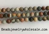 CNI372 15.5 inches 10mm round American picture jasper beads