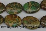 CNI42 15.5 inches 15*20mm oval natural imperial jasper beads