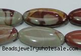 CNJ06 15.5 inches 15*30mm oval natural noreena jasper beads