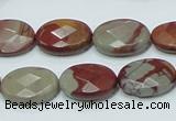 CNJ10 15.5 inches 13*18mm faceted oval natural noreena jasper beads