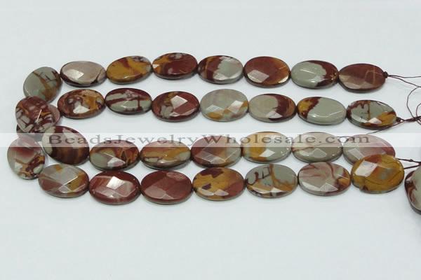 CNJ11 15.5 inches 18*25mm faceted oval natural noreena jasper beads