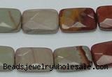 CNJ12 15.5 inches 13*18mm faceted rectangle natural noreena jasper beads