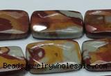 CNJ14 15.5 inches 22*30mm faceted rectangle natural noreena jasper beads