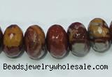 CNJ24 15.5 inches 10*16mm faceted rondelle natural noreena jasper beads