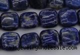 CNL1126 15.5 inches 10*10mm square lapis lazuli gemstone beads