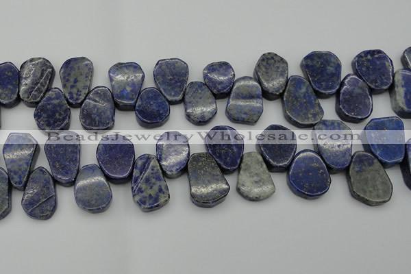 CNL1153 Top drilled 15*20mm - 18*25mm freeform lapis lazuli beads