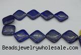 CNL1163 15.5 inches 35*35mm diamond lapis lazuli beads wholesale