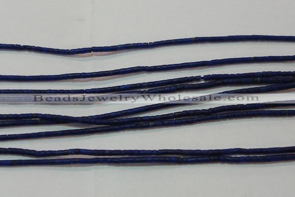 CNL1202 15.5 inches 0.8*1mm tube natural lapis lazuli beads