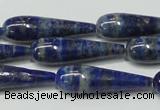 CNL1271 15.5 inches 10*35mm teardrop natural lapis lazuli beads