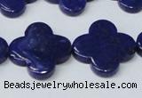 CNL1283 15.5 inches 20mm flower natural lapis lazuli beads