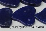 CNL1291 15.5 inches 31*33mm heart natural lapis lazuli beads