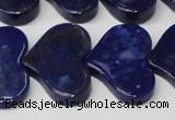 CNL1293 15.5 inches 20*30mm heart natural lapis lazuli beads