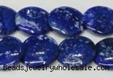 CNL1302 15.5 inches 20mm flat round natural lapis lazuli beads