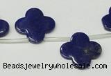 CNL1316 Top drilled 19mm flower natural lapis lazuli beads