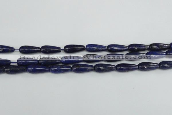 CNL1513 15.5 inches 10*30mm teardrop lapis lazuli beads wholesale