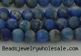 CNL1651 15.5 inches 6mm round matte lapis lazuli beads wholesale