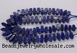 CNL1661 15.5 inches 8*25mm - 10*35mm sticks lapis lazuli beads