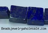 CNL1678 15.5 inches 11*11mm - 12*12mm square lapis lazuli beads