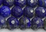 CNL1730 15 inches 6mm faceted round lapis lazuli beads