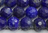 CNL1731 15 inches 8mm faceted round lapis lazuli beads