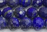 CNL1732 15 inches 10mm faceted round lapis lazuli beads