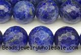 CNL1736 15 inches 8mm faceted round lapis lazuli beads