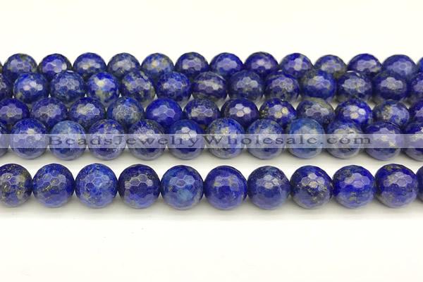 CNL1738 15 inches 12mm faceted round lapis lazuli beads