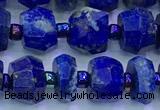 CNL1740 15 inches 5*7mm-6*8mm faceted nuggets lapis lazuli beads