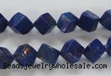 CNL239 15.5 inches 8*8 cube natural lapis lazuli beads wholesale