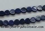 CNL241 15.5 inches 6*6mm heart natural lapis lazuli beads wholesale