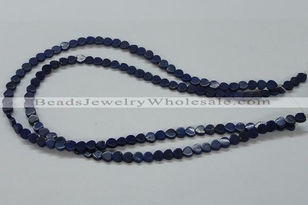 CNL241 15.5 inches 6*6mm heart natural lapis lazuli beads wholesale