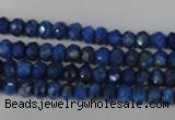 CNL426 15.5 inches 4*6mm faceted rondelle natural lapis lazuli gemstone beads