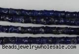 CNL432 15.5 inches 5*7mm bone natural lapis lazuli gemstone beads