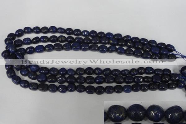 CNL438 15.5 inches 8*10mm nuggets natural lapis lazuli gemstone beads