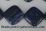 CNL526 15.5 inches 20*20mm diamond natural lapis lazuli gemstone beads