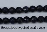 CNL602 15.5 inches 8mm faceted round natural lapis lazuli gemstone beads